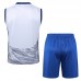 24/25 Inter Milan White Blue Training jersey Kit Sleeveless Vest (Vest + Short)-3079082