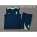 2024 Brazil Navy Blue Training jersey Kit Sleeveless Vest (Vest + Short)-9071554