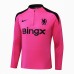 24/25 Manchester United M-U Pink Black Edition Classic Jacket Training Suit (Top+Pant)-1041982