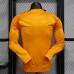 24/25 Real Madrid Away Orange Jersey Kit Long Sleeve (Long Sleeve + Short) (Player Version)-1629250