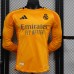 24/25 Real Madrid Away Orange Jersey Kit Long Sleeve (Long Sleeve + Short) (Player Version)-1629250