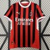 24/25 AC Milan Home Red Black Jersey Kit short sleeve (Shirt + Short)-9826936