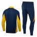 24/25 Real Madrid Nvay Blue Yellow Edition Classic Jacket Training Suit (Top+Pant)-7031228