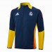 24/25 Real Madrid Nvay Blue Yellow Edition Classic Jacket Training Suit (Top+Pant)-7031228