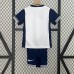 24/25 Kids Tottenham Hotspur Home White Navy Blue Kids Jersey Kit short sleeve (Shirt + Short +Socks)-4557791