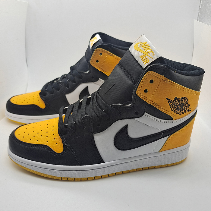 Air Jordan 1 Low AJ1 High Running Shoes-Yellow/Black-1254870