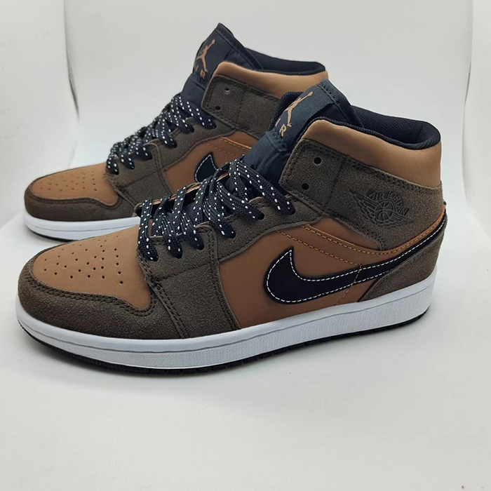 Air Jordan 1 Low AJ1 High Running Shoes-Brown-7937859