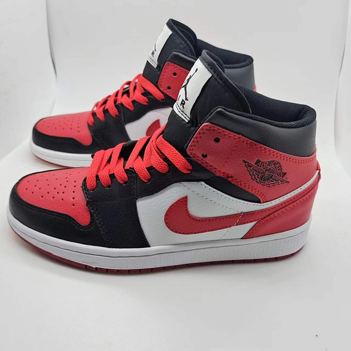 Air Jordan 1 Low AJ1 High Running Shoes-Red/White-9612613