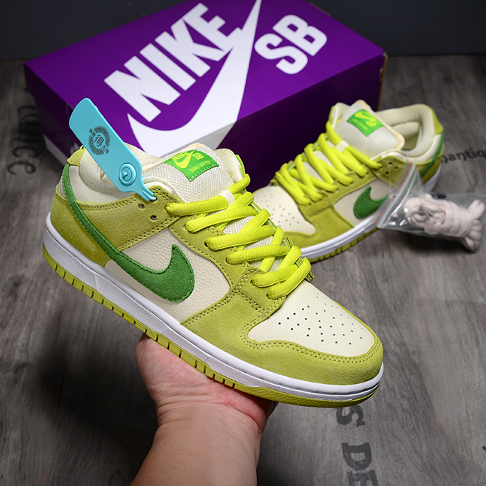 SB Dunk Low Running Shoes-Green/White-5456543