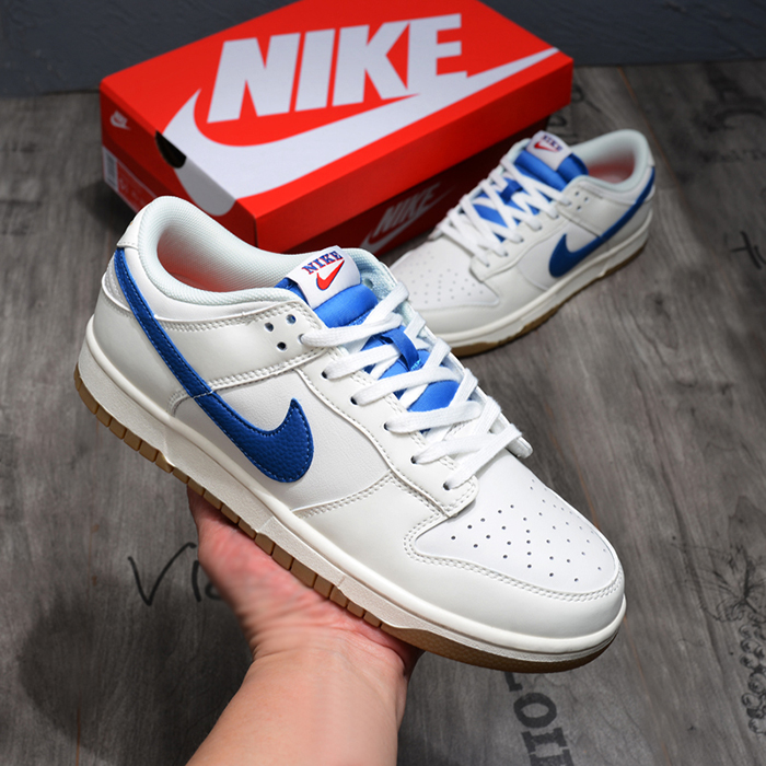 SB Dunk Low Running Shoes-White/Blue-1121621