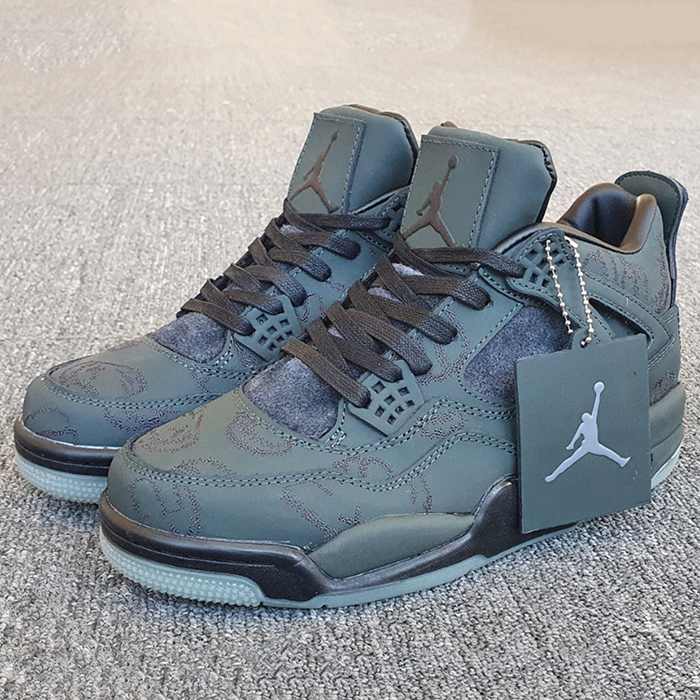 Air Jordan 4 AJ4 High Running Shoes-Green/Black-6033411