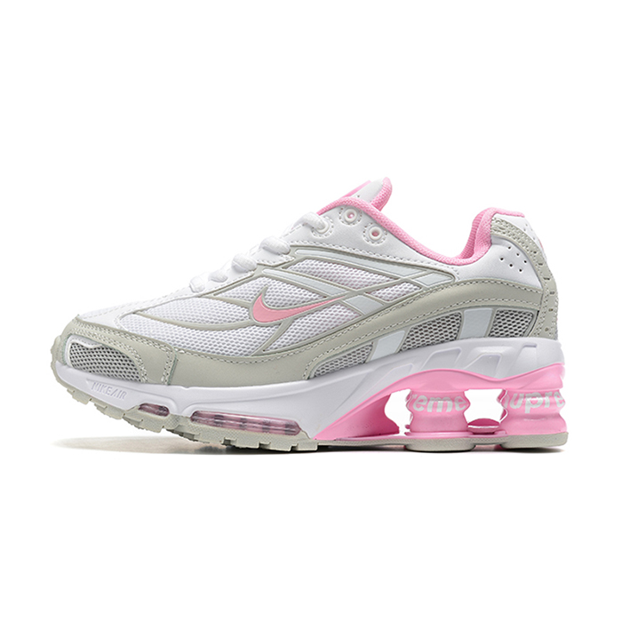 Air Max SHOX TL/SKEPTA Women Running Shoes-Gray/Pink-6928468