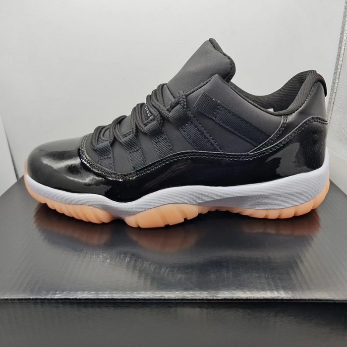 Air Jordan 11 Low AJ11 High Running Shoes-Black/Orange-6155300