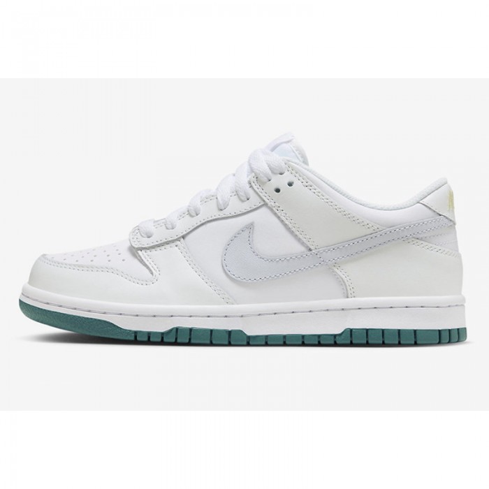 SB Dunk Low Running Shoes-White/Green-1406069