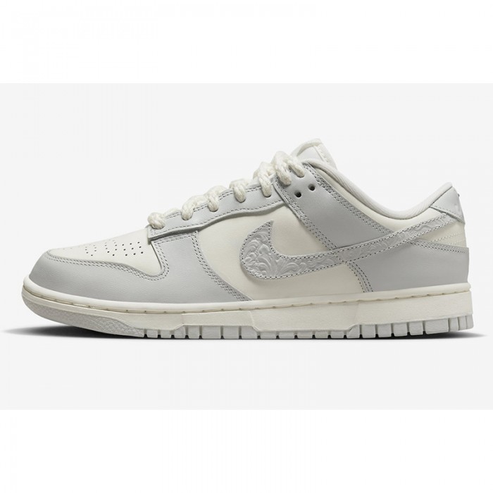 SB Dunk Low Running Shoes-White/Gray-4624487