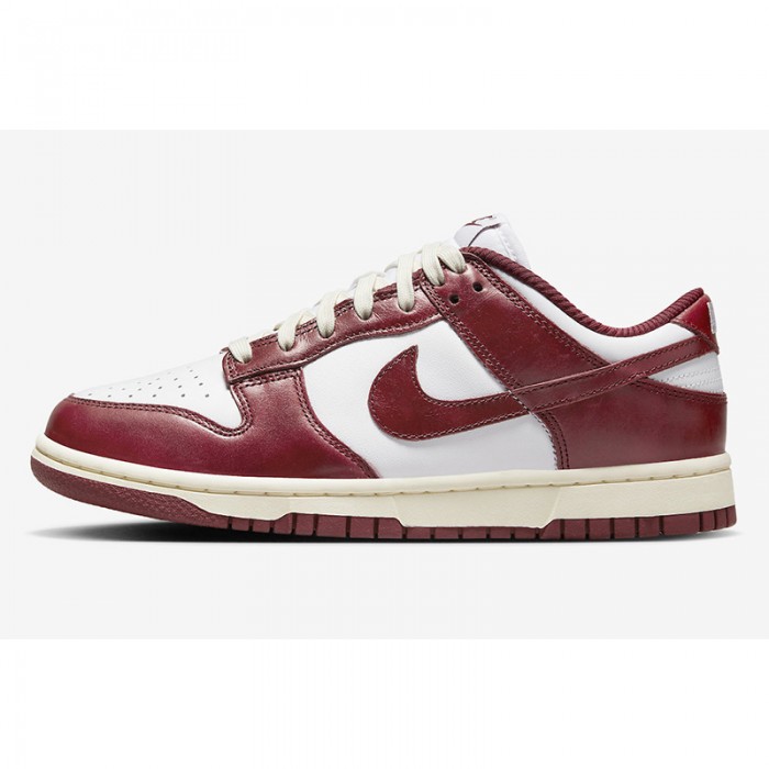 SB Dunk Low PRM“Team Red”Running Shoes-White/Wine Red-1892247