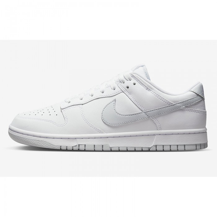 SB Dunk Low“Pure Platinum”Running Shoes-All White-6808666