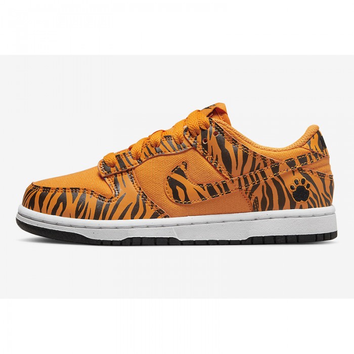 SB Dunk Low“Tiger Stripes”Running Shoes-Orange/Black-4799372