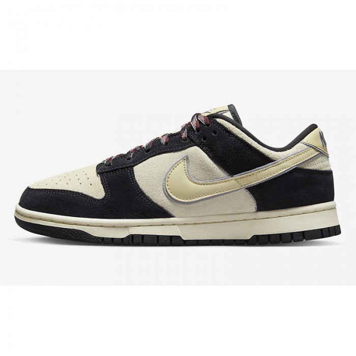 SB Dunk Low“Black Suede”Running Shoes-White/Black-7525349