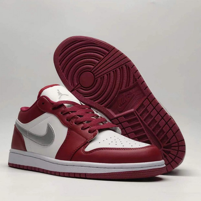 Air Jordan 1 AJ1 Running Shoes-Red/White-7957962