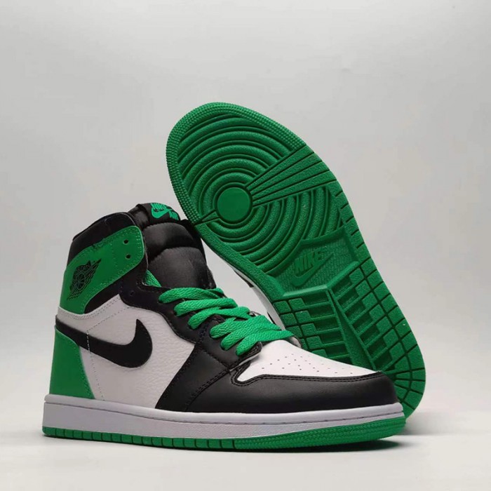 Air Jordan 1 AJ1 High Running Shoes-Green/White-5347771