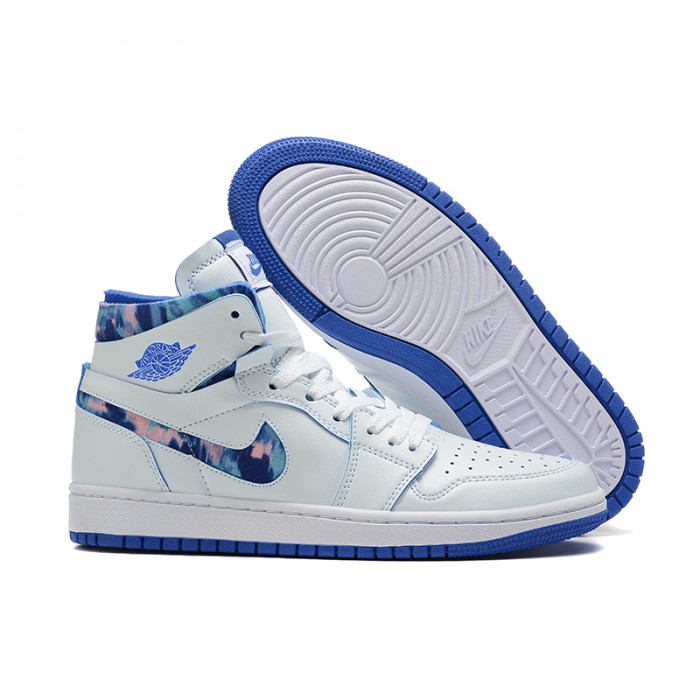 Air Jordan 1 AJ1 High Running Shoes-White/Blue-5507527