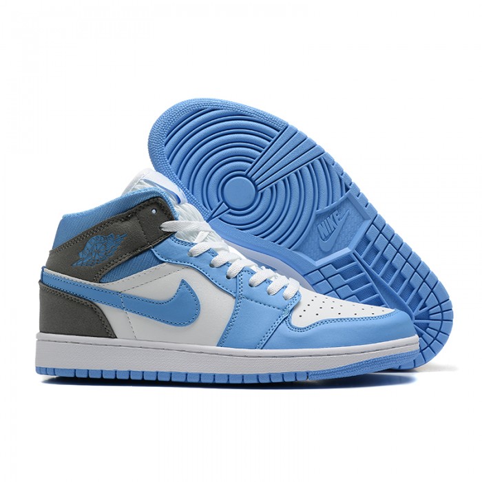 Air Jordan 1 AJ1 High Running Shoes-White/Blue-4574839