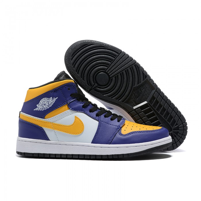 Air Jordan 1 AJ1 High Running Shoes-Purple/White-4338451