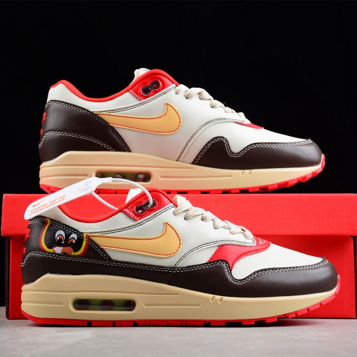 Air Max 1 / SP Running Shoes-White/Brown-7132404