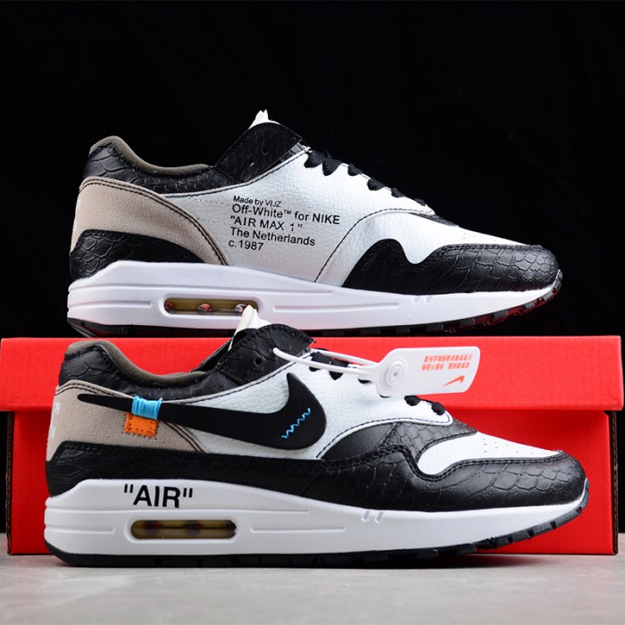 Air Max 1 / SP Running Shoes-White/Black-1623179