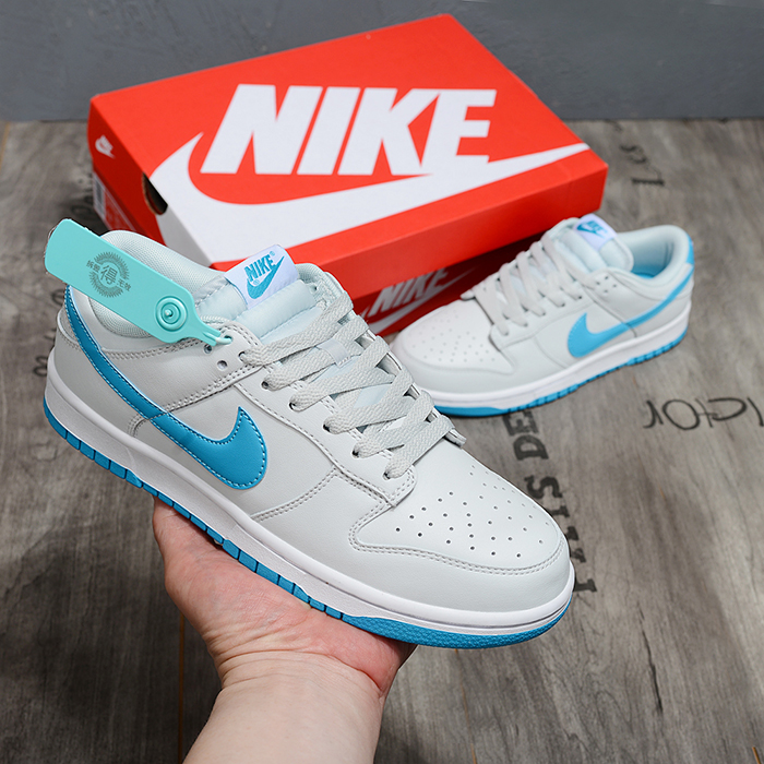 SB Dunk Low Running Shoes-Gray/Blue-8640722