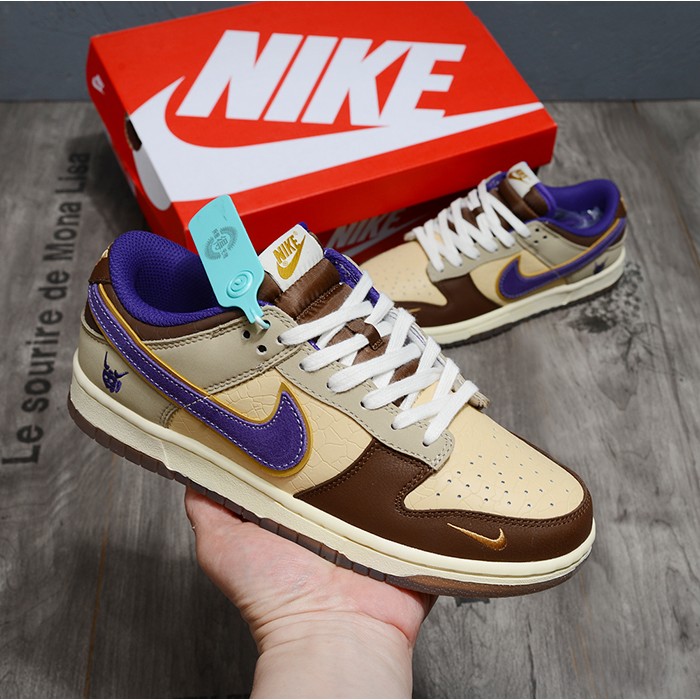 SB Dunk Low Running Shoes-Khkai/Brown-3992012