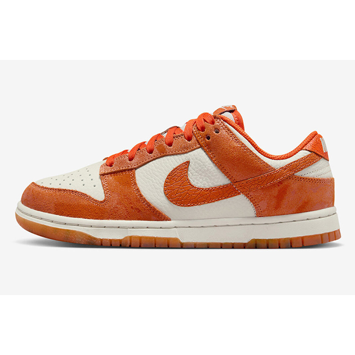 SB Dunk Low WMNS“Cracked Orange”Running Shoes-Orange/White-5244200