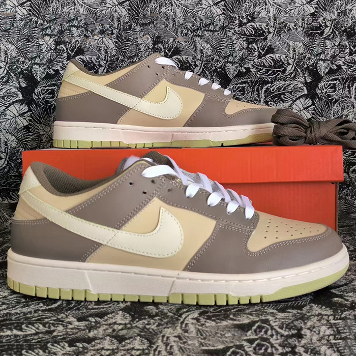 SB Dunk Low Running Shoes-Gray/Khkai-3287837