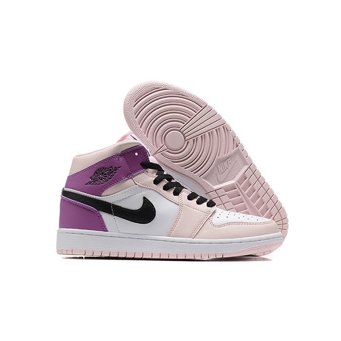 Air Jordan 1 AJ1 High Running Shoes-Pink/White-7184658