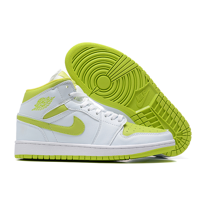 Air Jordan 1 AJ1 High Running Shoes-White/Green-8929061