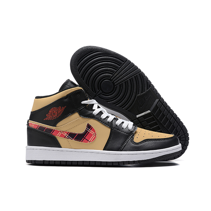 Air Jordan 1 AJ1 High Running Shoes-Brown/Black-2482916