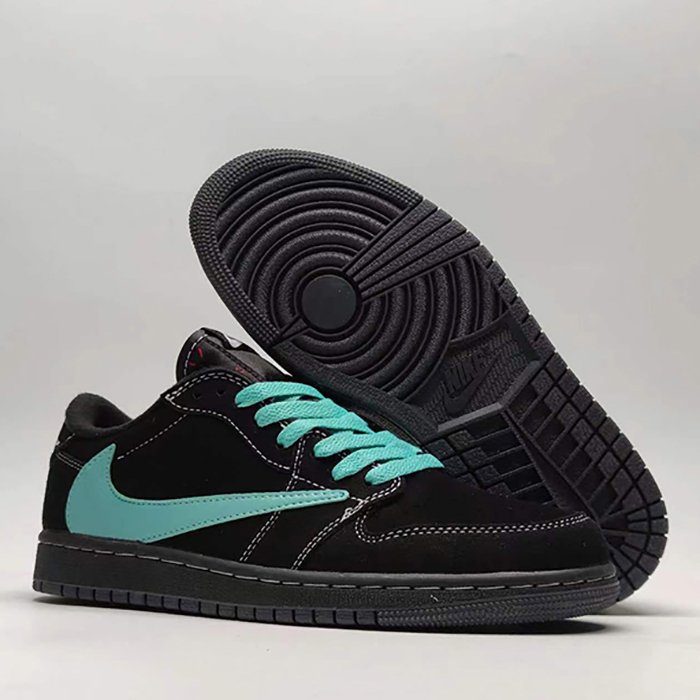 Air Jordan 1 AJ1 Running Shoes-Black/Blue-2768838