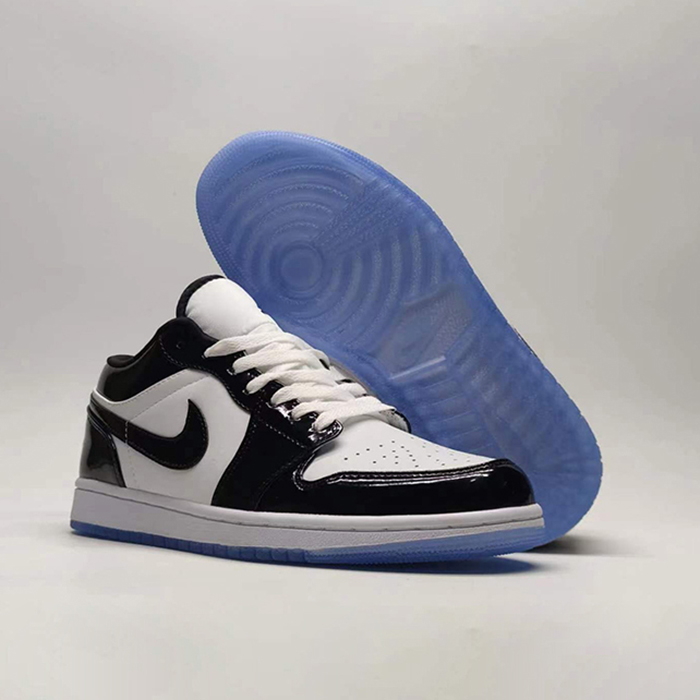 Air Jordan 1 AJ1 Running Shoes-White/Black-1164523