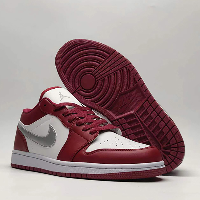 Air Jordan 1 AJ1 Running Shoes-White/Red-8706492