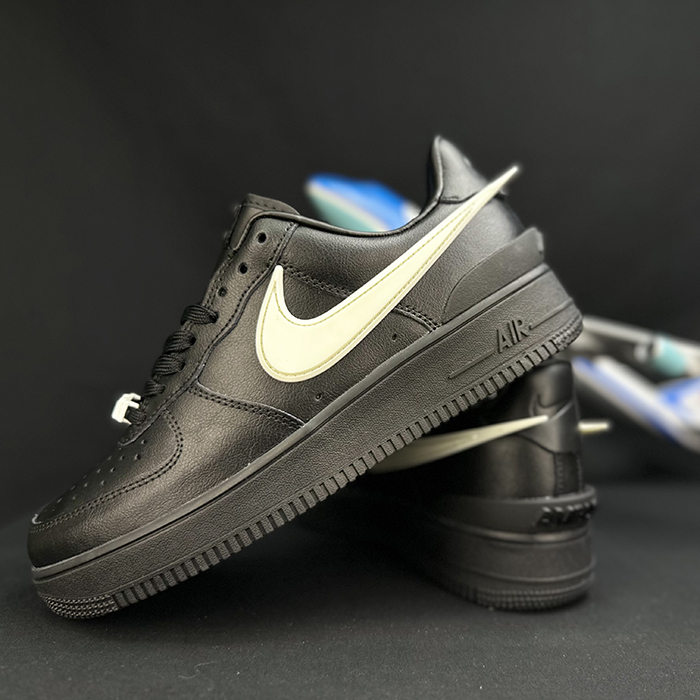 AIR FORCE 1 AF1 Running Shoes-Black/White-546840