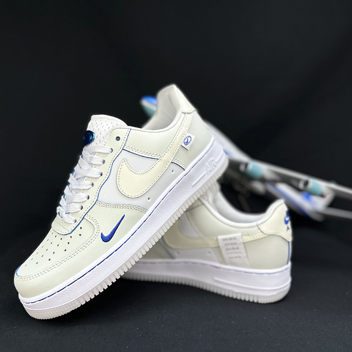 AIR FORCE 1 AF1 Running Shoes-White/Blue-2726155