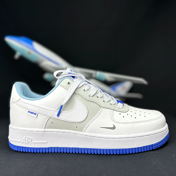 AIR FORCE 1 AF1 Running Shoes-White/Blue-4324575