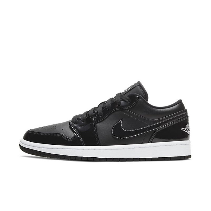 Air Jordan 1 AJ1 Low Running Shoes-Black/Gray-6426801