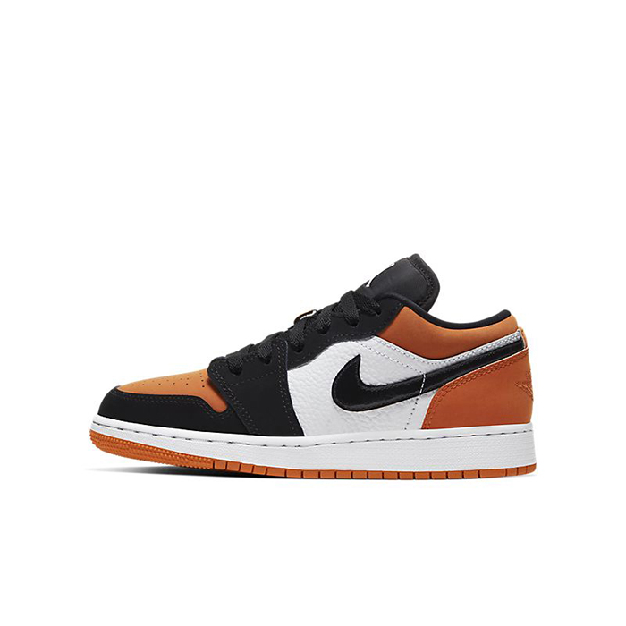 Air Jordan 1 AJ1 Low Running Shoes-Black/Orange-3762105