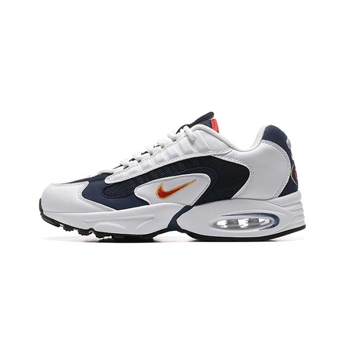 Air Max Triax Running Shoes-White/Navy Blue-1006733