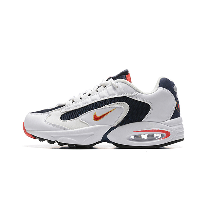 Air Max Triax Running Shoes-White/Navy Blue-5964172