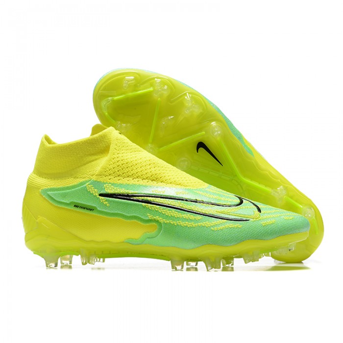 Phantom GX Elite DF Link FG High Soccer Shoes-Yellow/Green-1586073