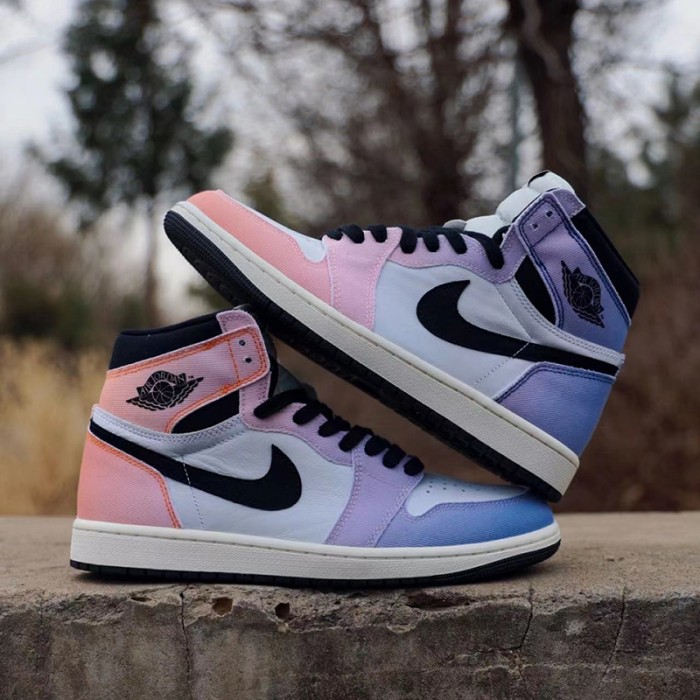 Retro Air Jordan AJ1 High OG‘Craft'Running Shoes-Pink/Purple-6827967