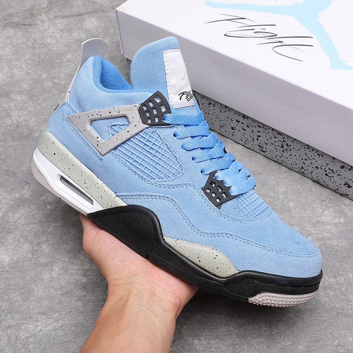 Air Jordan 4 AJ4 High Running Shoes-Blue/Black-8243599